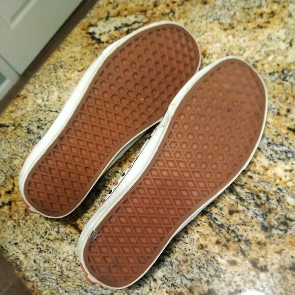 Vtg Vans polka dot Multicolor Canvas Lace Up Men’s Size 7 Woman's 8.5 - Picture 9 of 12